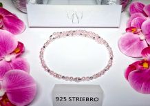 NH3- náhrdelník, ružové perličky